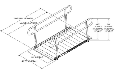 Home Accessibility - GATEWAY 3G 6-FT RAMP W/TWO-LINE HANDRAILS  Ramp 